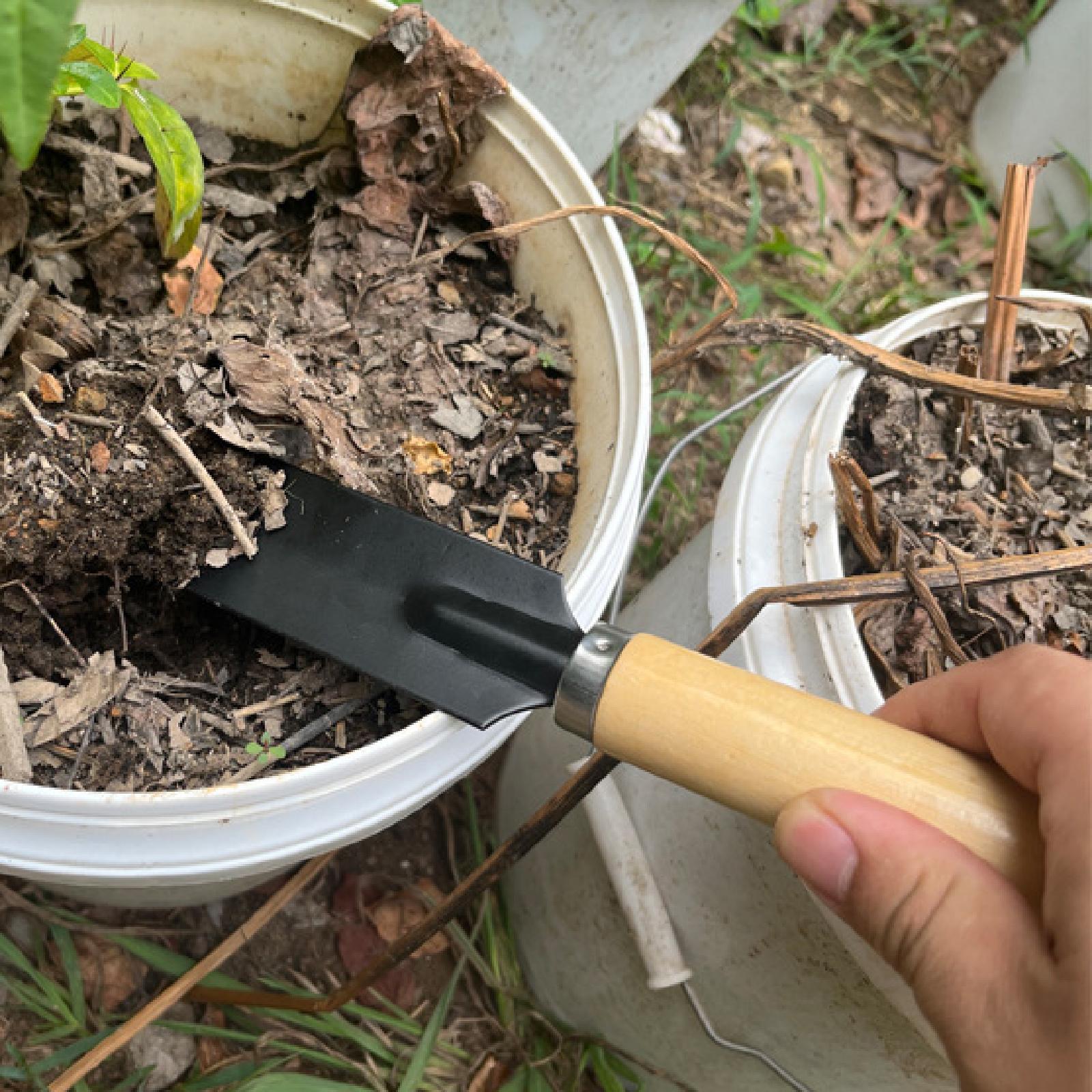 Gardening Tools Trowel - Small Garden Spade Digging Tool Wood