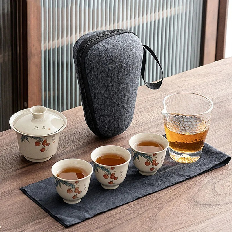 Outdoor Planting Bag - Retro Plant Ash Tea Cups Ceramic