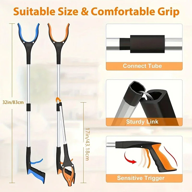 32 Inch Extra Long Foldable Gr - огляд і ціна Gardening Tools For Elderly