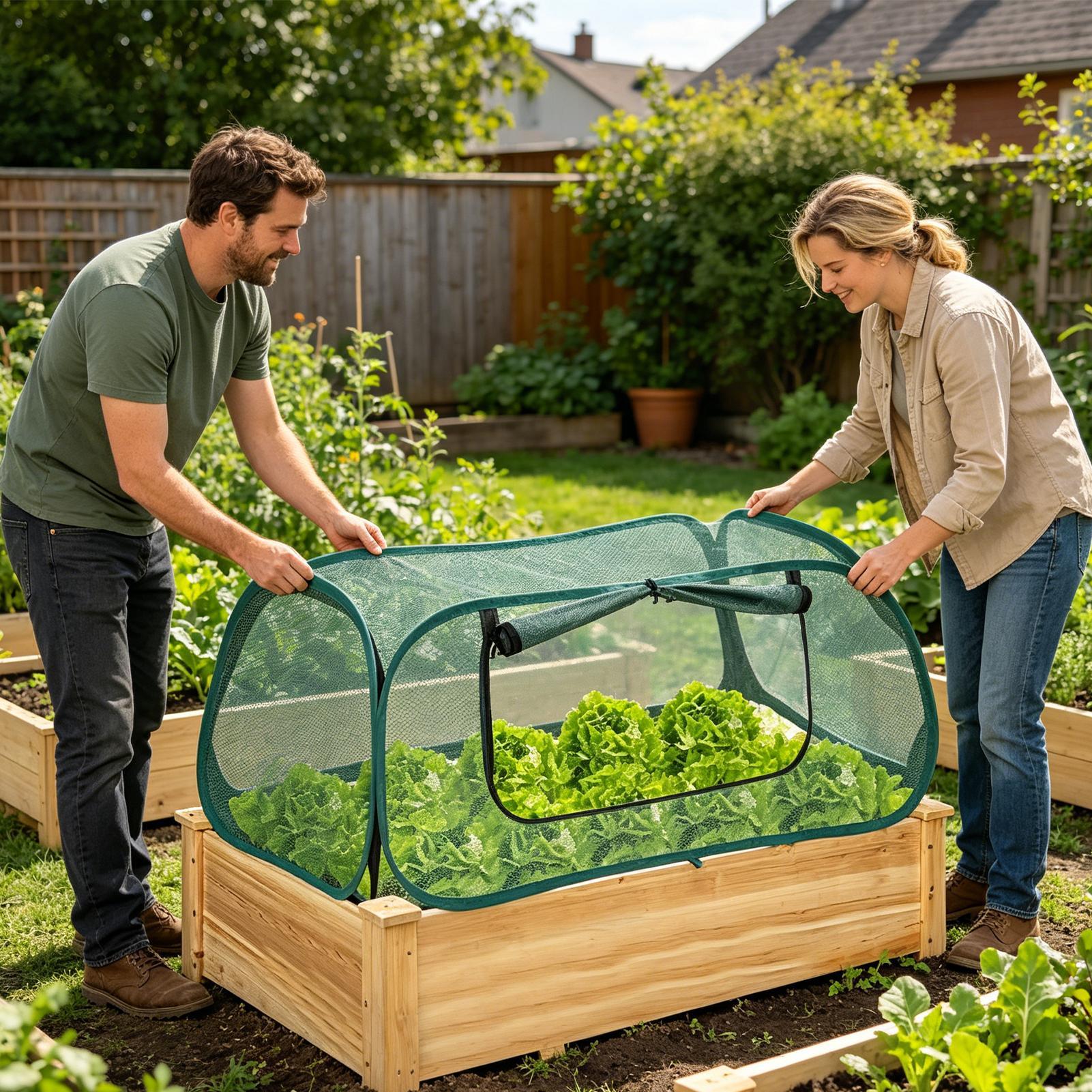 Popup Garden Mesh Plant Cover  - огляд і ціна Outdoor Planting Bag
