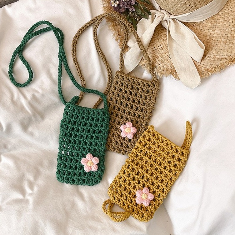 Sweet Flower Weaving Crossbody - огляд і ціна Outdoor Planting Bag